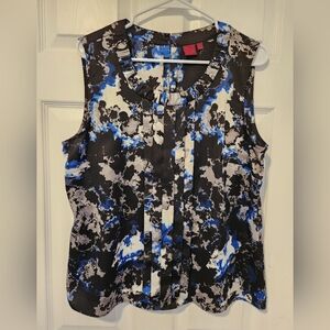 Women's Sleeveless Top - Black and Blue 212 Collection XL